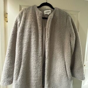 BB Dakota Soft Gray Teddy Jacket